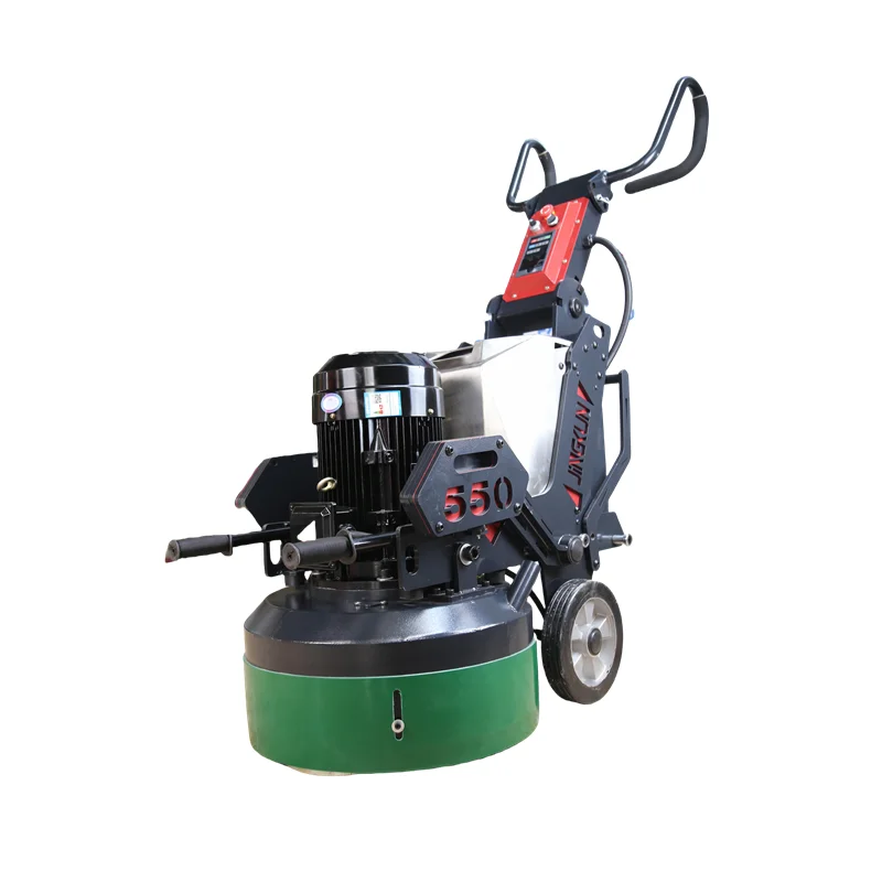 Handheld Floor Grinder With 3 Heads Grinding Discs Concrete Surface Grinding Machine Dust Free