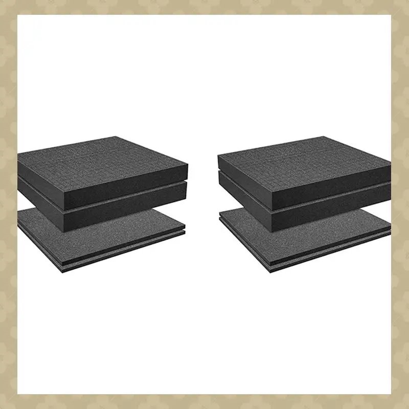 

AB45 Grid Foam Cube-Foam, 4 Pieces 300X300x50mm/4 Pieces 300X300x10mm, Tool Box Camera Case Foam, Case Insert,Tool