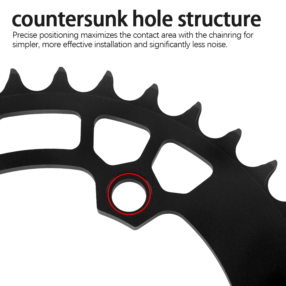 WUZEI 96BCD MTB Chainring 32T 34T 36T 38T 40T Mountain Bicycle Chainwheel BCD 96 Bike Crown for Shimano MT510 M5100 U6000 M7000 view 5