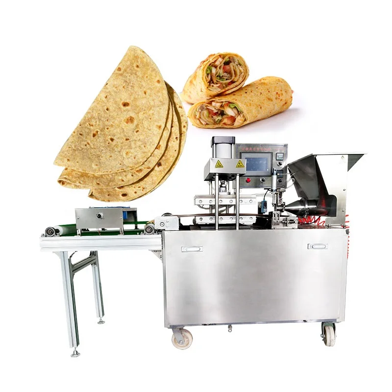 Corn Mexican Tortilla Machine Taco Roti Maker Press Bread Grain Product Tortilla Making Machines Full Automatic Industrial Flour