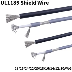 Shielded Wire Signal Cable 28 26 24 22 20 18 16 14 12 AWG UL1185 Channel Audio Single Core 1C Electronic Copper Shielding Wire