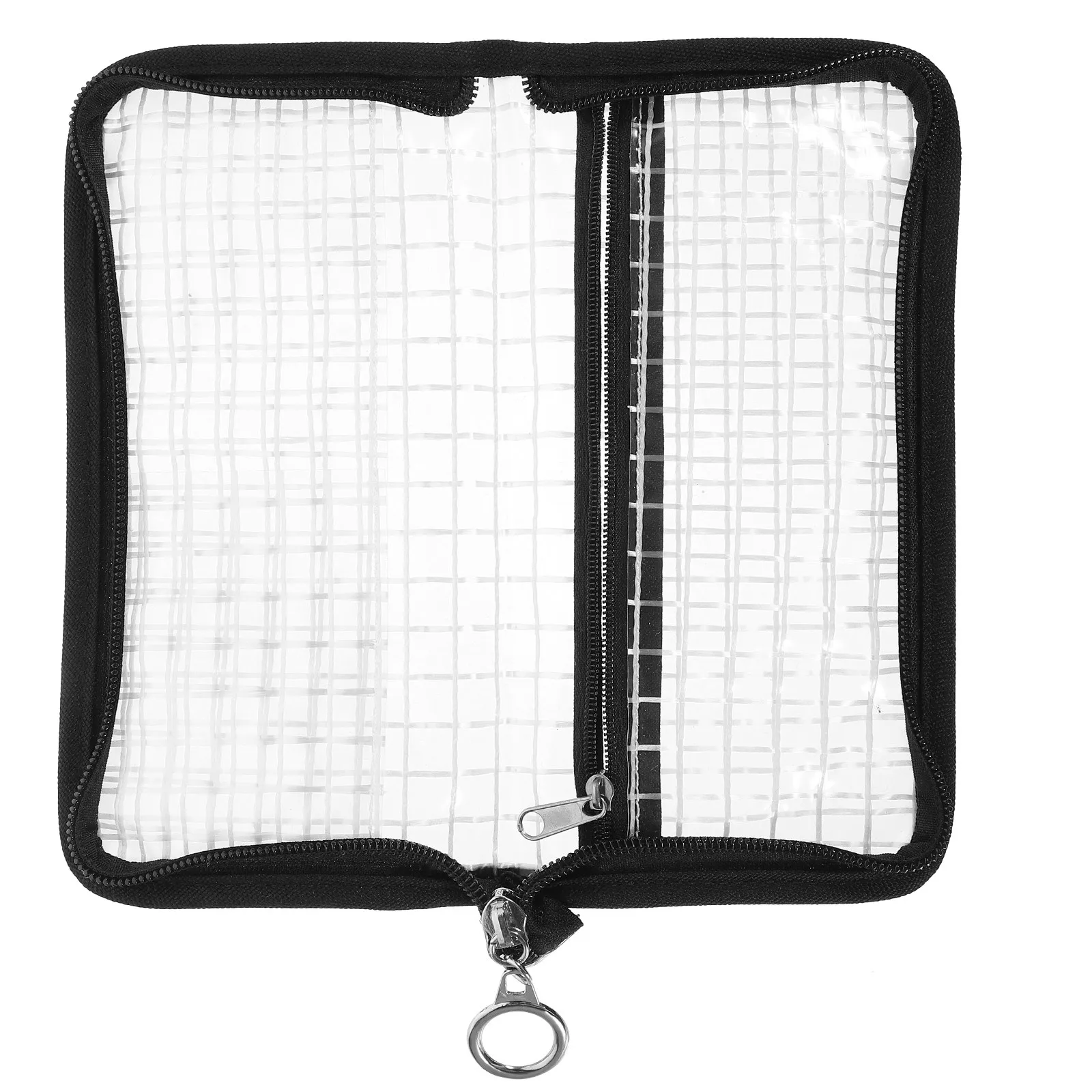 

1Pcs Transparent PVC Coin Purse for Mobile Phone Lightweight Elegant Zipper Wallet Large Capacity Daily Travel Office Use Clear