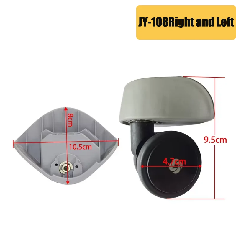 For Samsonite JY-107 108 105 Wear-Resistant Luggage Wheels 360-Degree Rotation Silent Luggage Wheels Replacement Parts