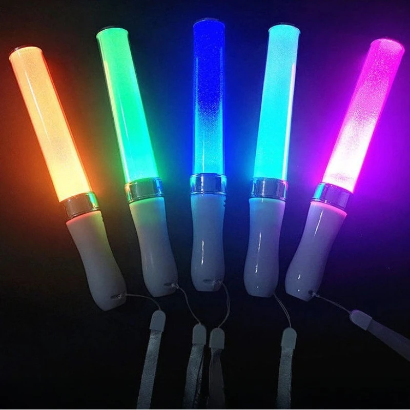 Kpop Lightstick الحفل دعم قضبان LED Lightstick مشرق عصا توهج عصا مجنون ساعة مجنون حفل زفاف الوقت ديكور الهالوين