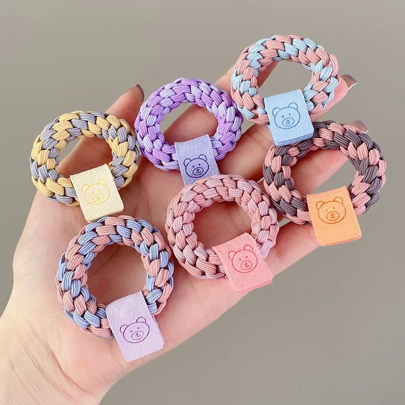 

Simplicity Candy Color Hair Rope for Women Braided Twist Hair Ties Fashion Girls Scrunchies Hair Accessories