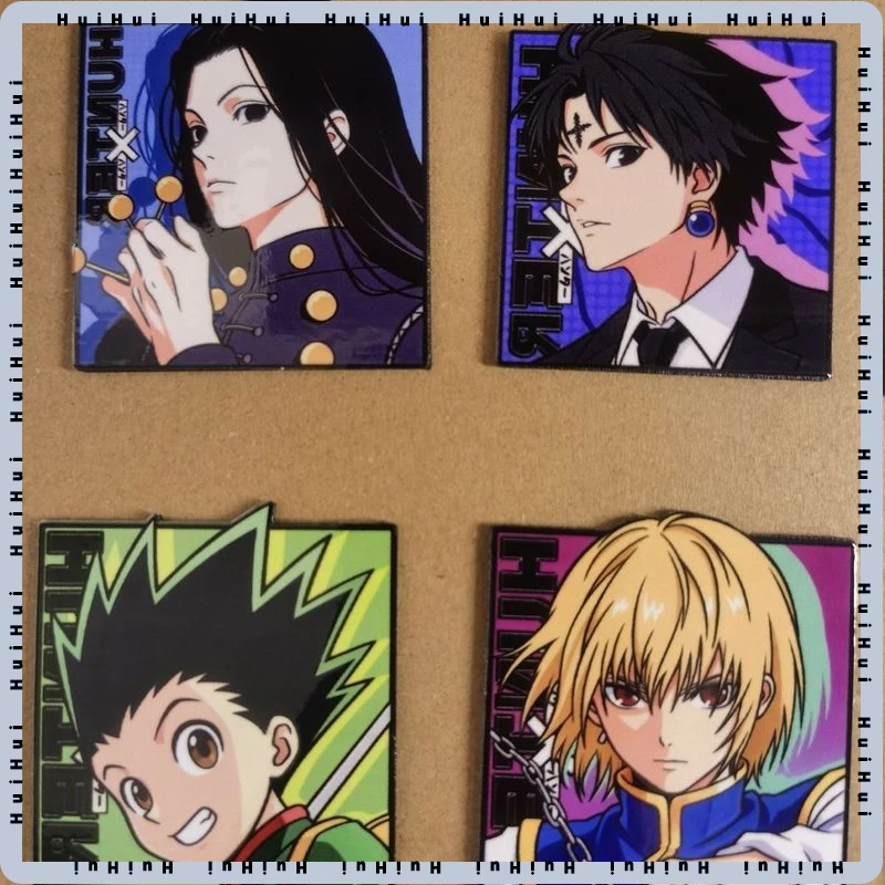 HUNTER×HUNTER Hisoka Gon Imán para nevera, adhesivo decorativo magnético fuerte con dibujos animados para decoración de puertas de armarios del hogar
