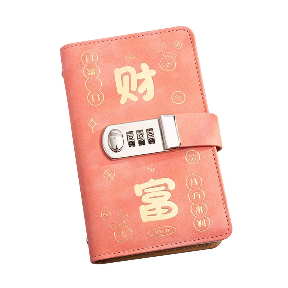 

Save Money 100 Envelopes Money Saving Challeng Large Capacity PU Mini Binder Savings Challenge Waterproof Reusable Budget Binder