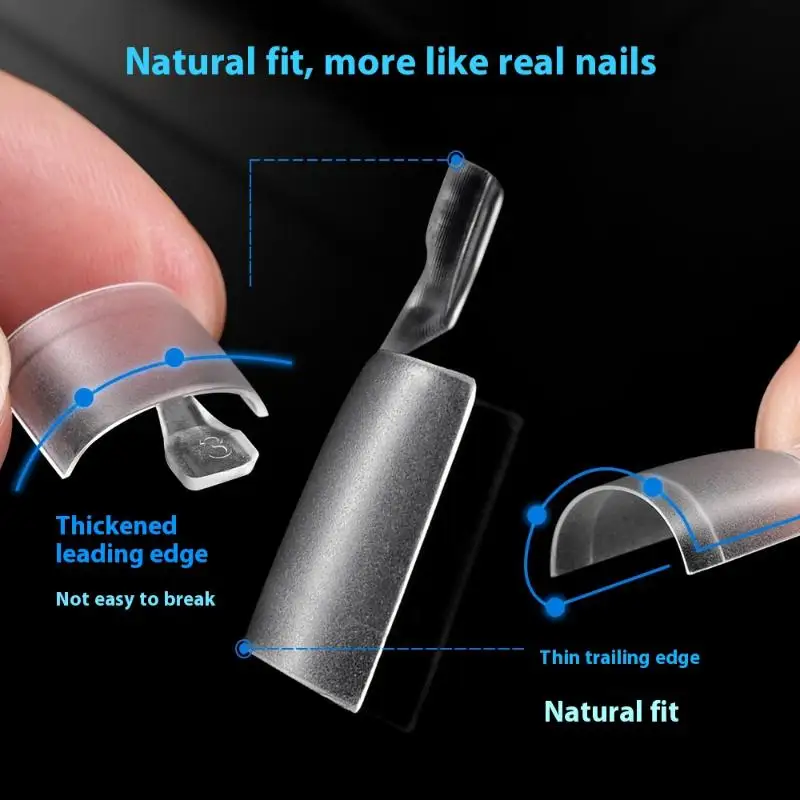 120 قطعة/صندوق وهمية تو مسمار نصائح متجمد نصف غطاء ل باديكير مربع اضغط على أظافر النساء صالونات الأظافر Manicure بها بنفسك مانيكير