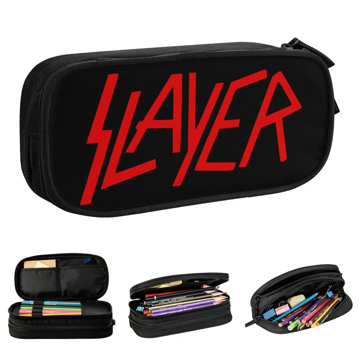 Slayers Logo Pencil Cases Pencilcases Pen for Student Large Storage Bag School Supplies Gift Accessories