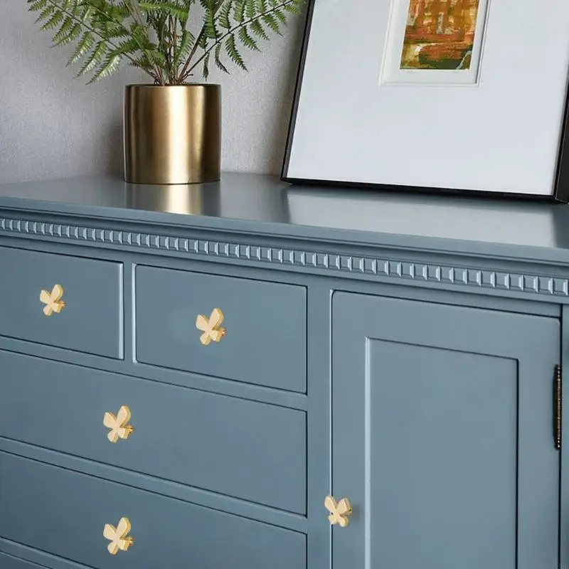   Butterfly Decors Cupboard Knobs Enhances Durability Multiple Room Application