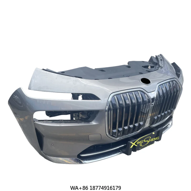

Used for 7 Series G07 Complete Front Bumper and Grille Radiator Hood Cover Bolt-On Universal Fitment 6 Month Warranty