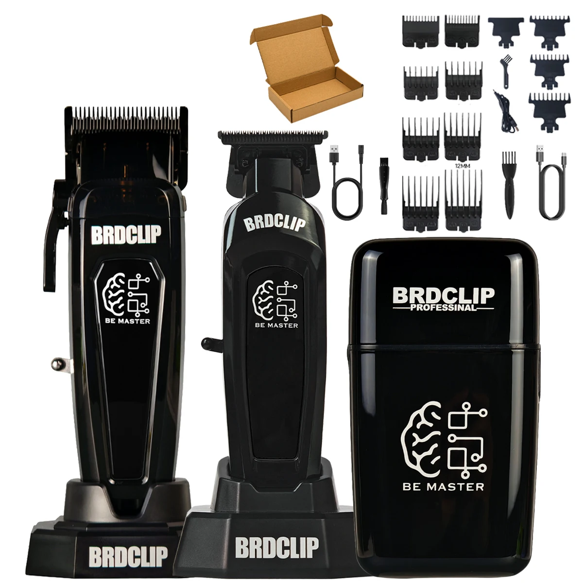 BRD 106 617 609 Professionele elektrische tondeuse Tondeuse DLC-mes met basis 7500 RPM 7000 RPM 7000 RPM Kappersset BRDCLIP