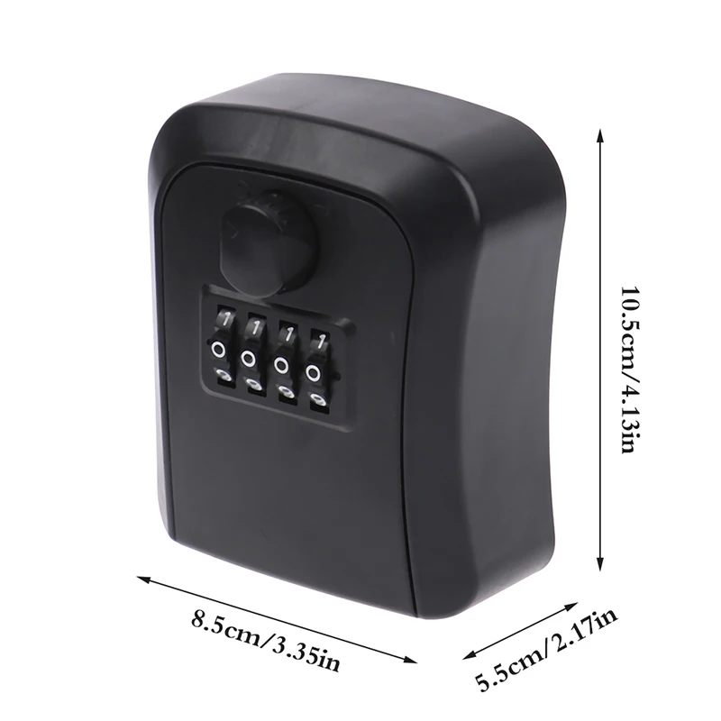 Wall-mounted key safe weatherproof No. 4 combination key storage lock box indoor and outdoor password key box key lock box