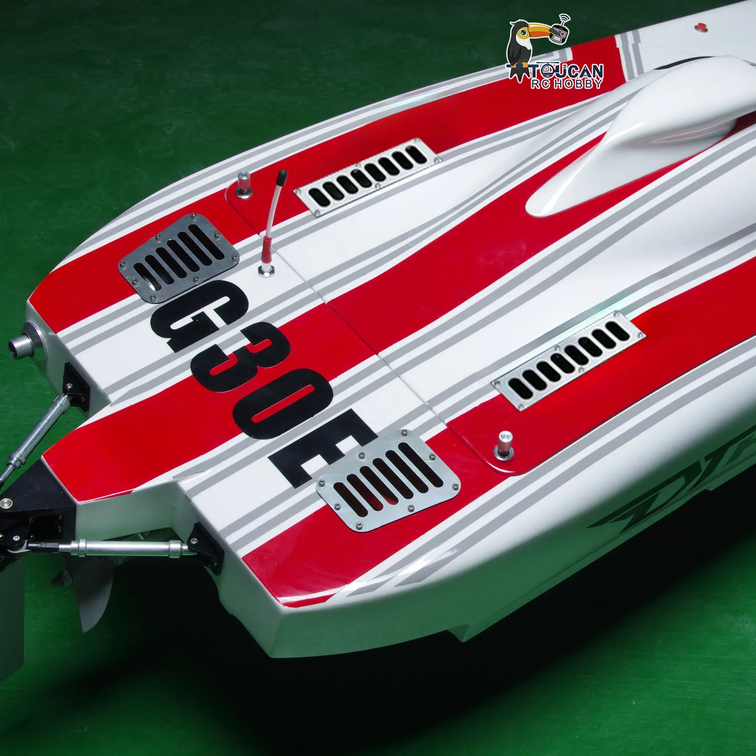

G30E Сделано с кевларом 30CC Gaso-line Racing ARTR RC Модель лодки с радиосистемой Пульт дистанционного управления Модель тукана THZH1251-SMT8