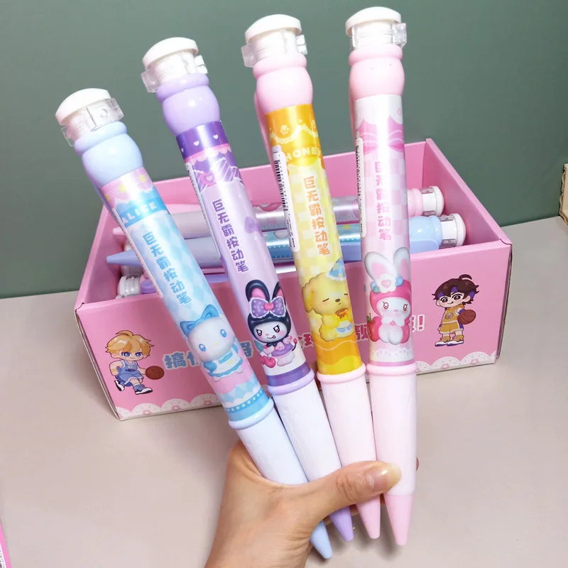 

Sanrio Kuromi Melody Cinnamoroll Press The Ballpoint Pen Purin Wholesale Of 0.7 Chinese Oil Pen Award Student Stationery Set