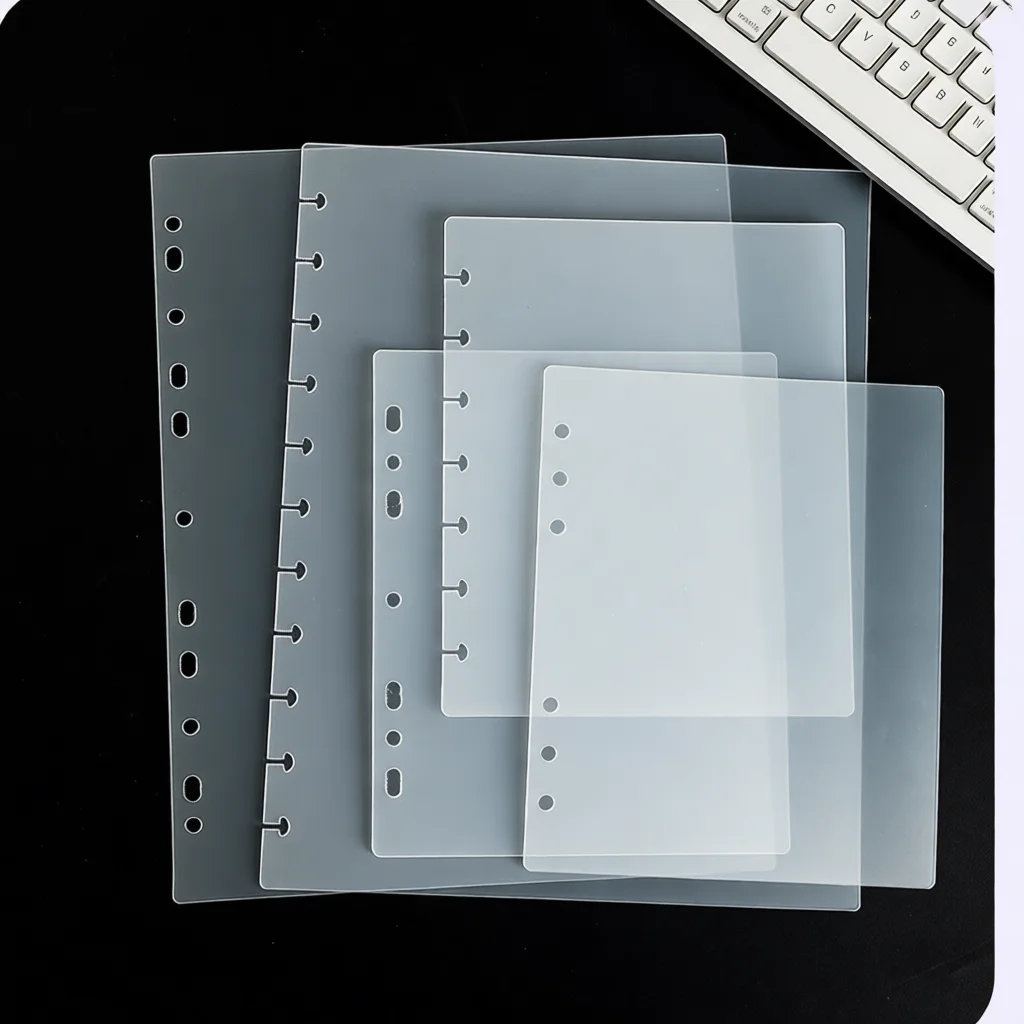 A4 A5 A8 Binder Index Divider Universal Hole Organizing Sheet Durable PP Material Office Document Management Accessory