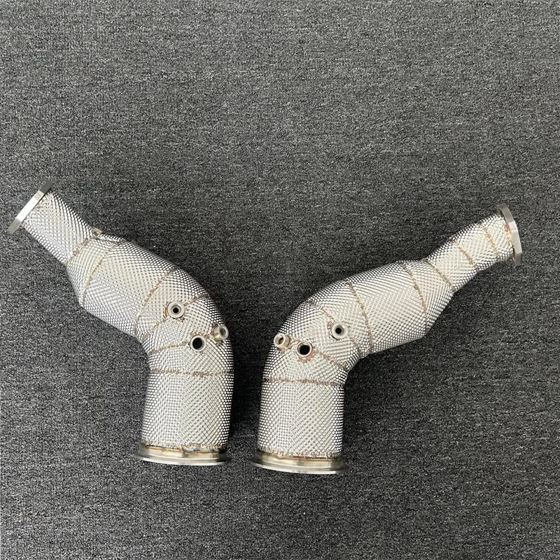 ACE Auspuffrohr für Audi RS6 RS7 C8 4.0T Hochleistungs-Downpipe mit Katalysator SUS304 Auspuffkrümmer – Detail 5