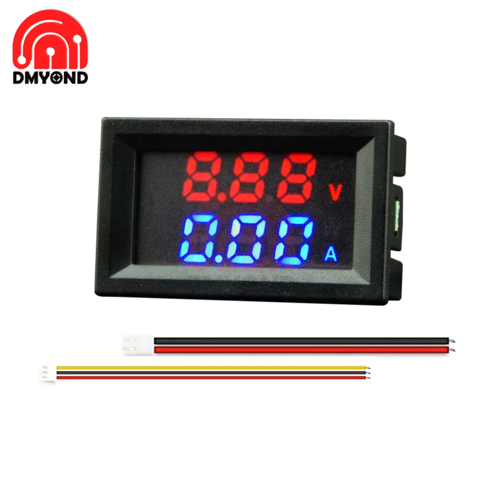 LED Digital Voltímetro e Amperímetro Painel, Tensão Atual Medidor, Detector de Volts, Tester Monitor, carro, motocicleta, M430, DC 0-100V, 10A, 50A, 100A