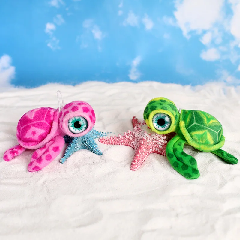 Cute Colorful Tortoise Plush Toy Lifelike Sea Turtle Small Pendant Soft Stuffed Animal Doll Kids Toys Birthday Gift - Image 3