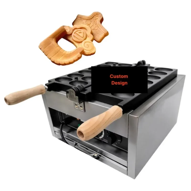 Prime Quality Custom Mold Flip-over Commercial Pancake and Waffle Maker Cake Baking Machine