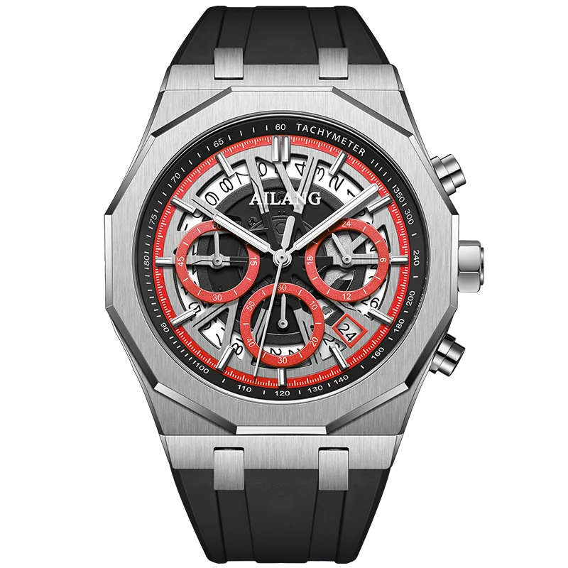 นาฬิกา AI ควอตซ์ นาฬิกาหรู แบรนด์ชั้นนำ กันน้ำ สายซิลิโคน นาฬิกาข้อมือผู้ชาย 2026 แบล็กฟรายเดย์