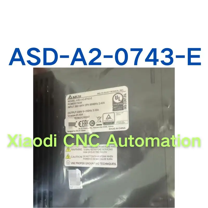 New ASD-A2-0743-E 750W servo drive for fast delivery