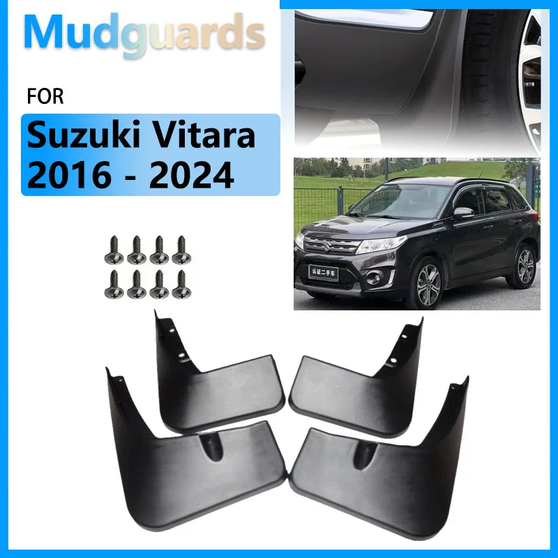 

MudFlaps For Suzuki Vitara Edcudo LY 2016 - 2024 Mudguards Front Rear wheel Splash Guards Fender 2023 2022 2021 2020 2019 2018