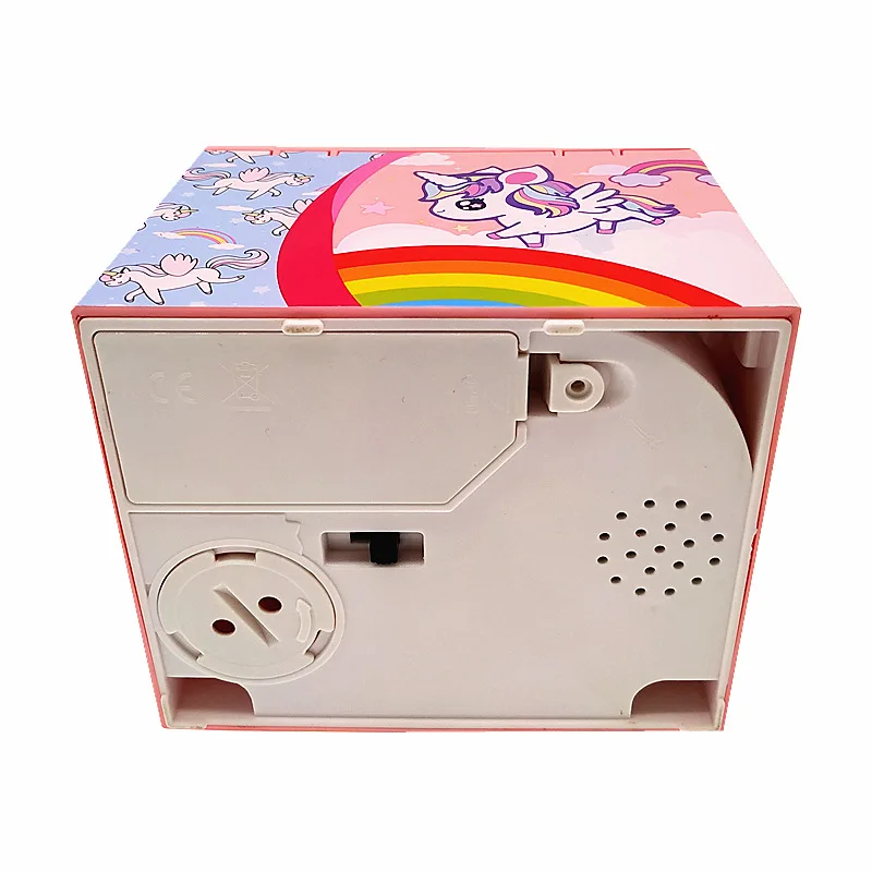 Money Stealing Unicorn Piggy Bank Cartoon Novel Eating Money Stealing Cat Piggy Bank Children Toy Piggy Bank Christmas Gift Box