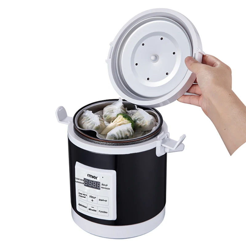

ARIER 12-24V 220V Rice Cooker Multifunction Steamer Food Warmer Portable for Home Cars/Trucks Soup Pot Camping (AR-1601-1)
