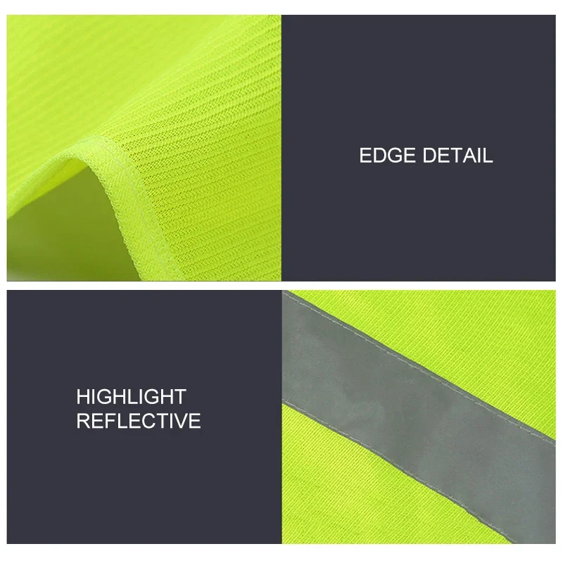 Car Reflective Safety Vest,Auto Parts Reflective Strip Vest for Gas Stations Cleaning Sanitatio Cycling High Visibility Jackets