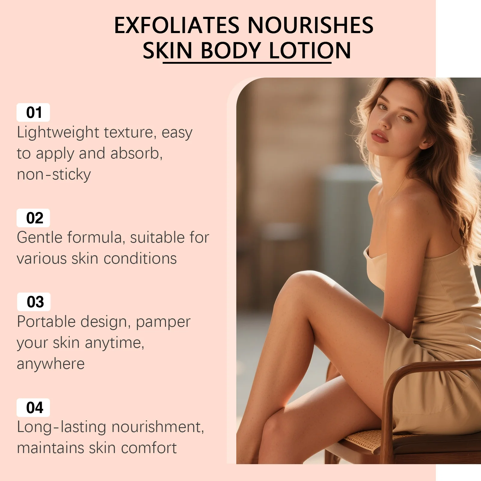 Brightening Body Cream AHA Body Lotion Exfoliating Nourishing Niacinamide Dry Skin Smooth Radiant Daily Use 150g Large Capacity