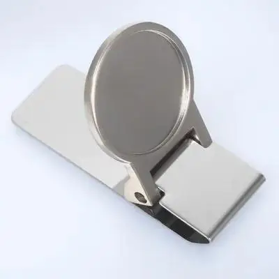 คลิปหนีบเงินโลหะระดับพรีเมียม ที่หนีบเงินที่แข็งแกร่งและปลอดภัยสำหรับธนบัตร บัตรเช็ค การ์ด ดีไซน์กะทัดรัด เหมาะสำหรับกระเป๋าสตางค์ กระเป๋าใส่ของพกพาในชีวิตประจำวัน