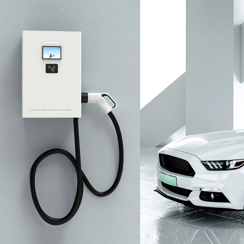 Ccs Type 2 Drie Fase 5 Draad Draagbare Auto Laadstation Muur Gemonteerde 20KW Dc Ev Charger