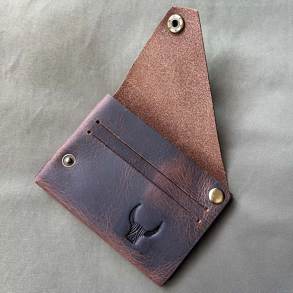 Handmade Minimalist Wallet From Crazy Horse craft Credit Card Holder Wallet Designer Minimalist Card Case