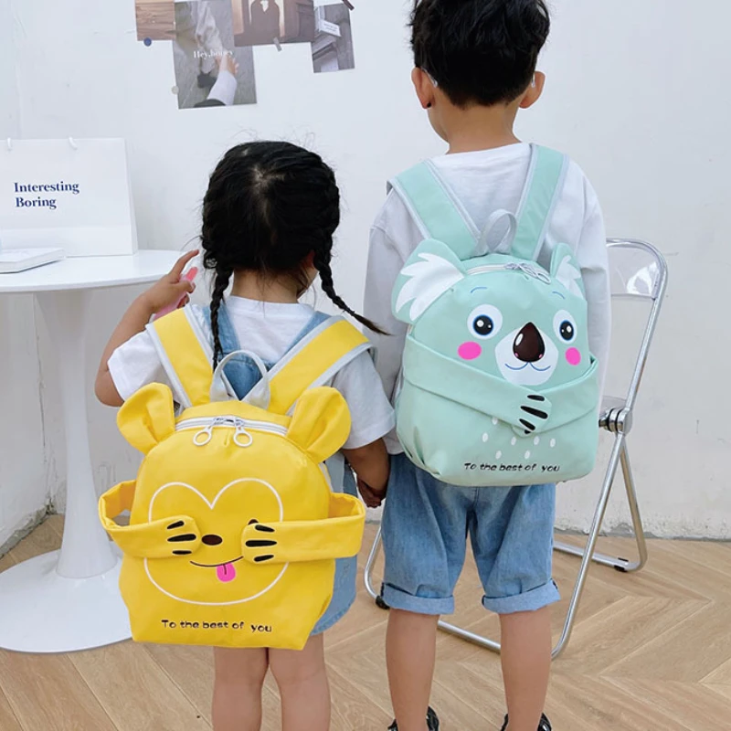 

Cute Naughty Animal Koala Monkey Children Schoolbags In Kindergarten Magnet Forest Series Lovely Girl Boy Backpack Drop Shipping