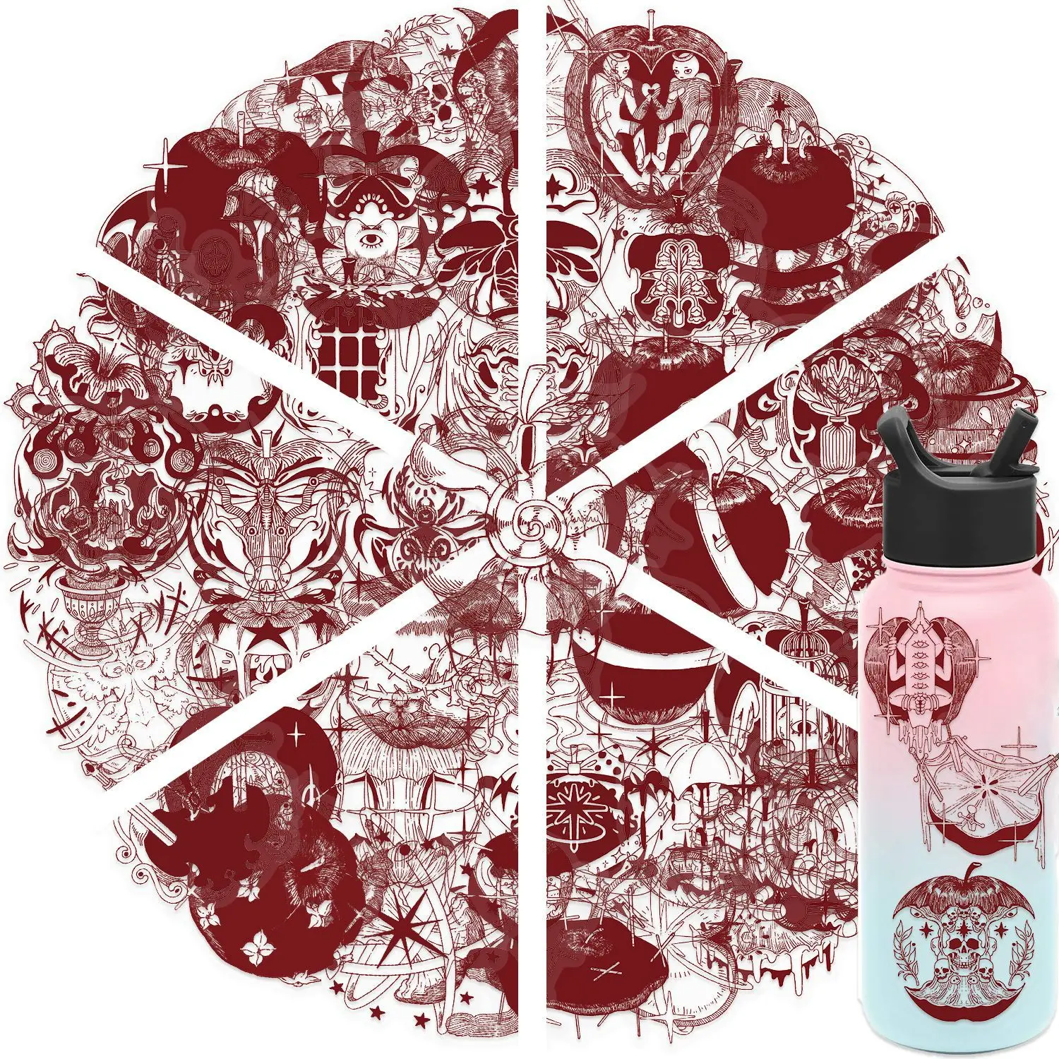 10//30/50PCS Red Ap…