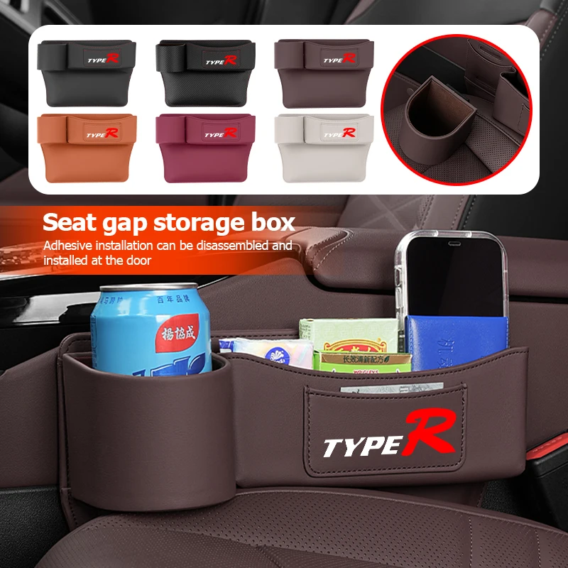 

For Honda Car Seat Gap Filling Bag Water Cup Storage Box Accessories Civic Accord Fit City Vezel CRV Odyssey Pilot Jazz