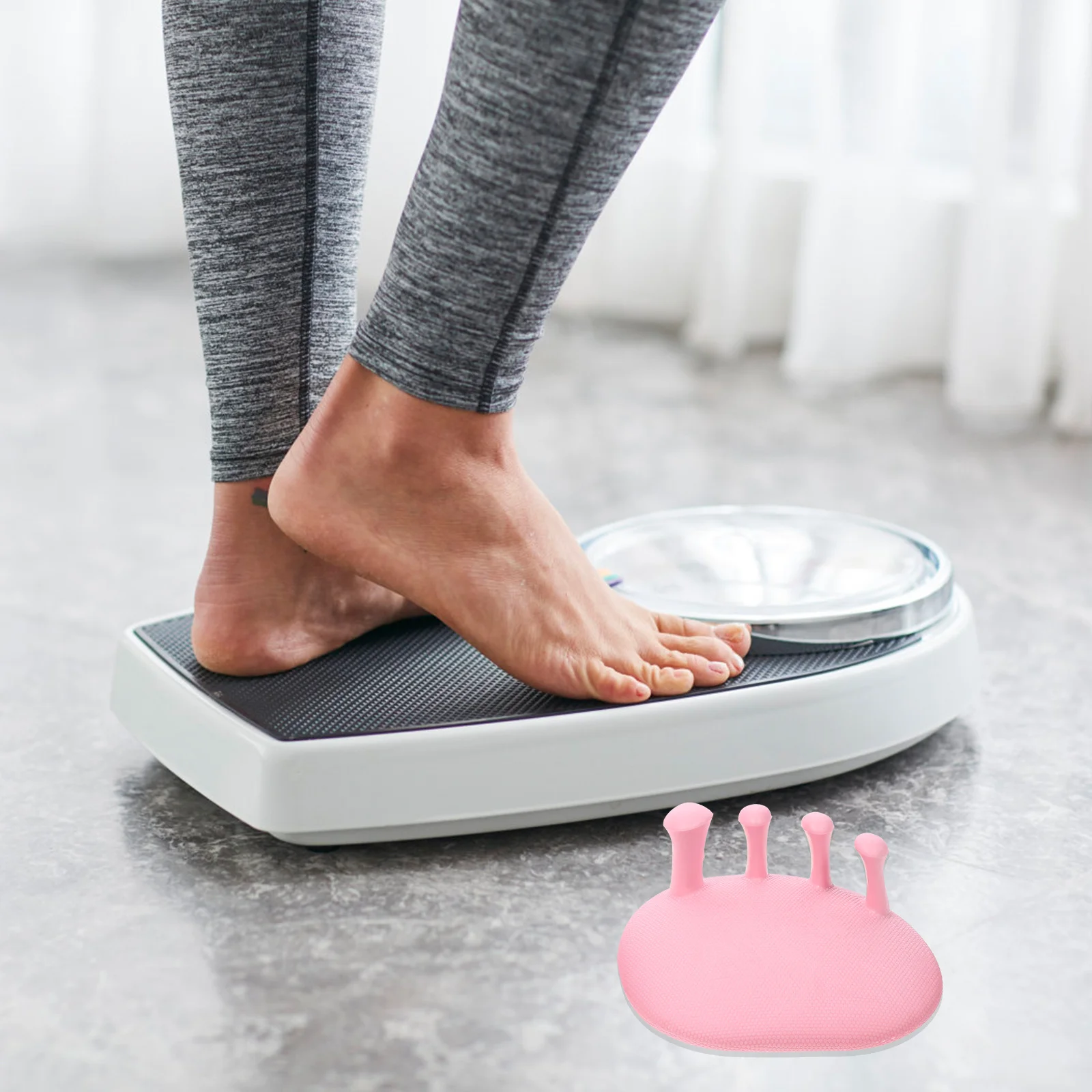 

Тренажер для свода стопы Разделители пальцев Материал TPR Моющийся Удобный Снимает боль Уменьшает трение Ночное ношение Проставки для пальцев ног