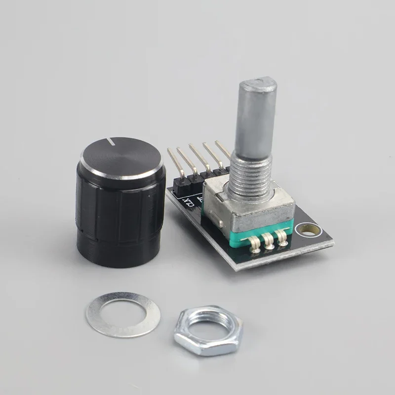 وحدة التشفير الدوارة KY-040 مع زر الضغط 360 درجة 20 نبض 5 فولت لمحرك التحكم في مستوى الصوت لقائمة Arduino Pos