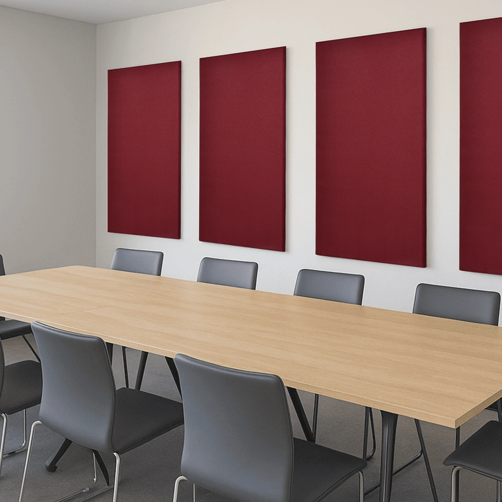 Placa à prova de som grande de 120x60cm, 2 peças de placa de espuma à prova de som para decoração de parede, para absorção de som em estúdio de gravação