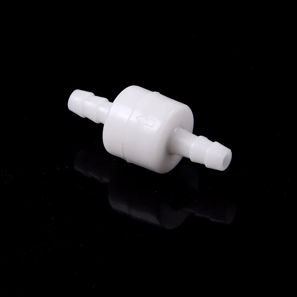 

(YY)1Pc 2025 New 6mm 1/4" White One Way Inline Check Valve Fuel Diesel Gas Petrol Liquid Air New