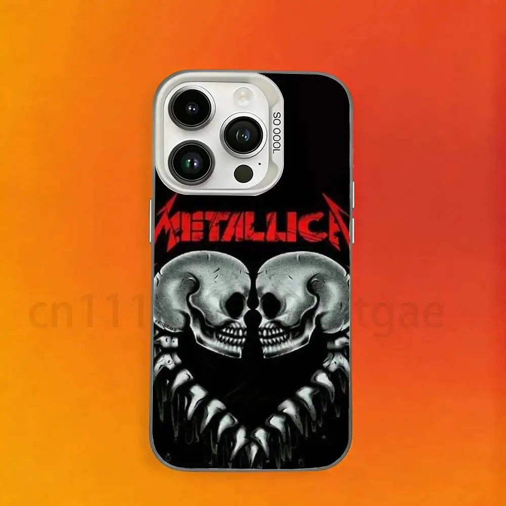 Logo Music M-Metallica Album Phone Case For iPhone 17,16,15,14,13,12,11,Pro,Max,Plus,Mini, Matte Shockproof Case