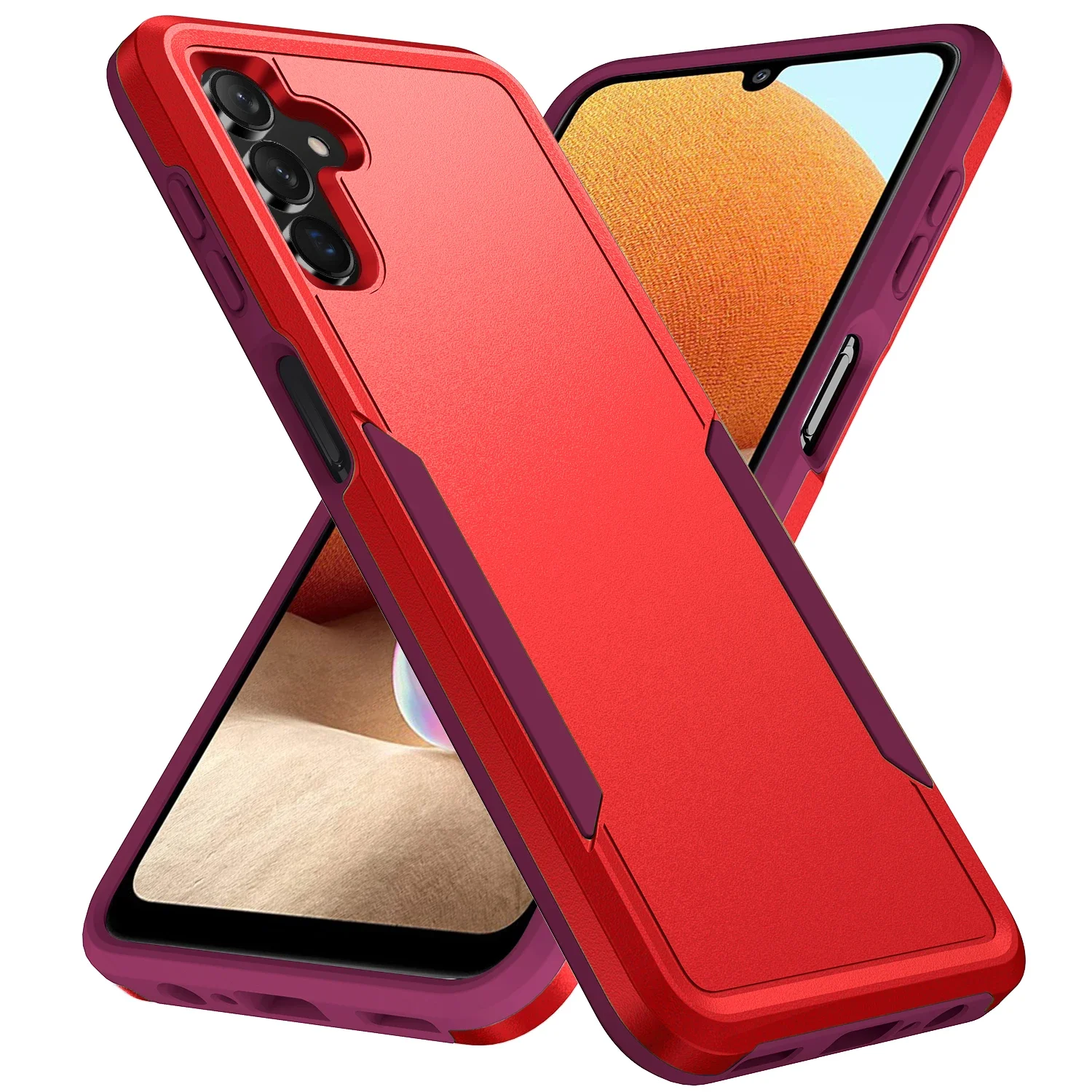 Hard Strong Fashion Armor Case for Samsung Galaxy A56 A36 A16 5G A54 A14 A55 A35 A53 A15 S24 S23 S25 Ultra S22 Plus S21 FE