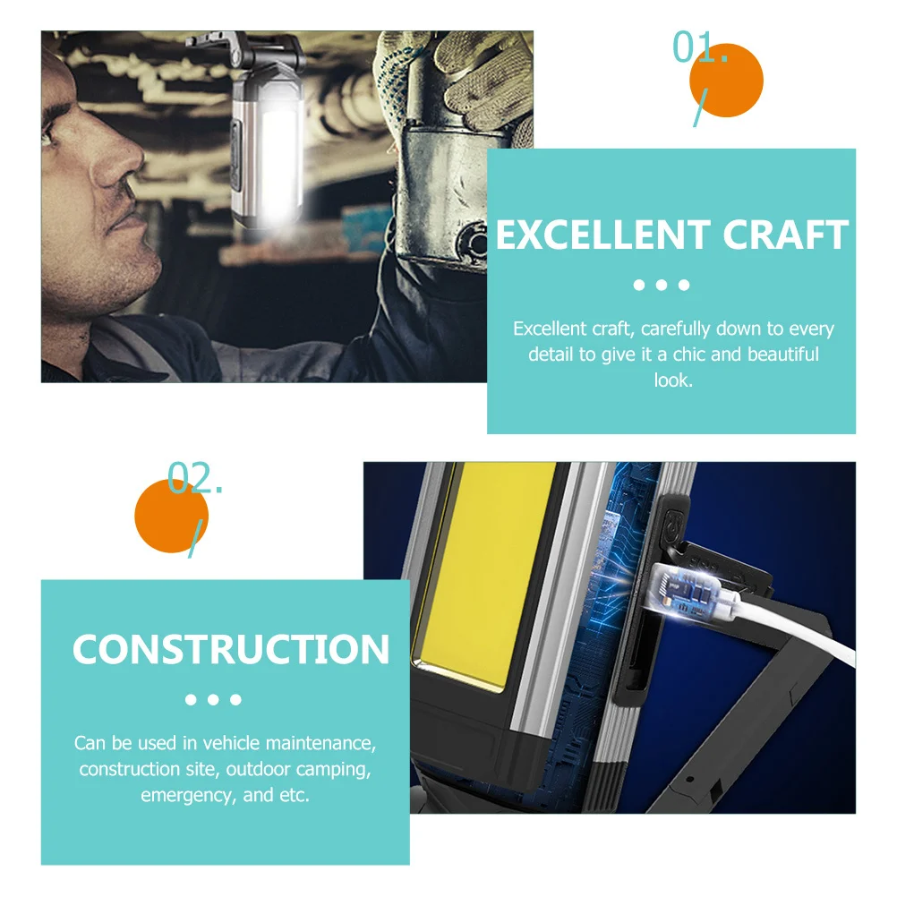 

Usb Charging Repair Light Rechargeable Magnetic Work Lamp Outdoor Camping Emergency Inspection Led Portable Power Bank High