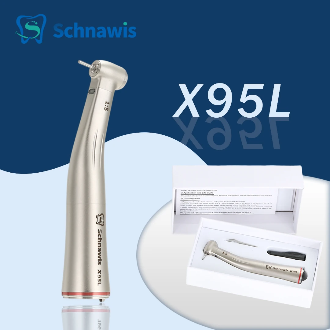 

Dental contraangulo Low Speed Handpiece Against Contra Angle With Optic Fiber X95L/X25L/X65L Dentistry High Speed Handpiece Tool