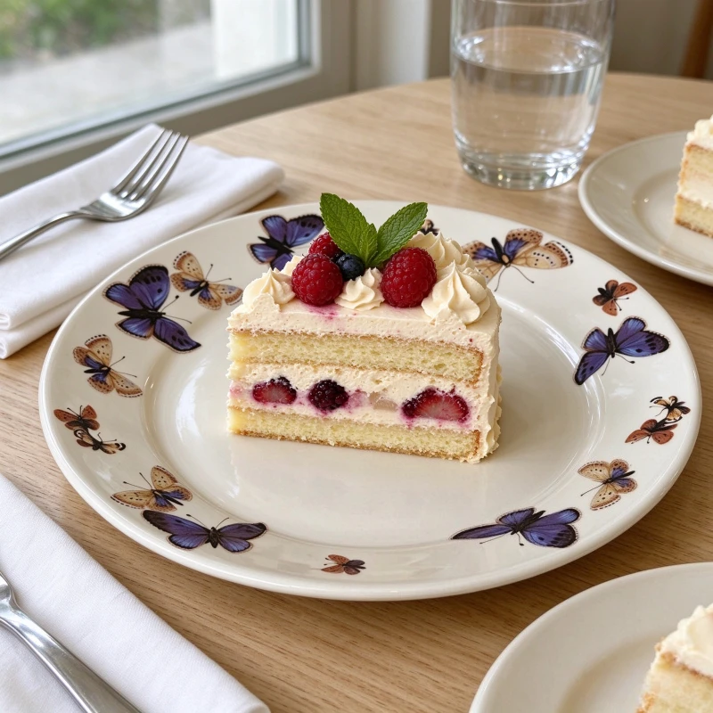 1pc Butterfly Dessert Cake Plate Ins Style Family Restaurant Fruit Pastry Display Plate Party