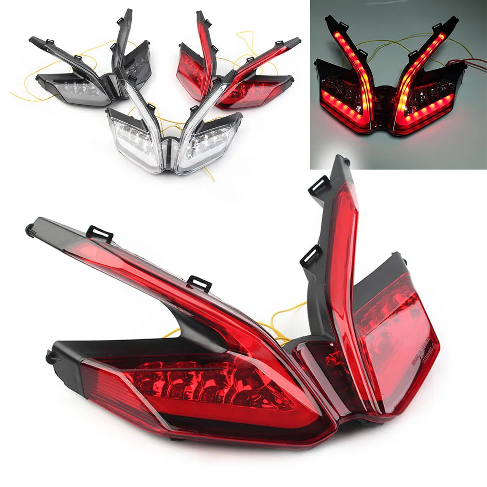 

Motorbike LED Tail Lights Turn Signal Integrated For Ducati 899 959 1199 1299 Panigale Smoke/Red/Clear