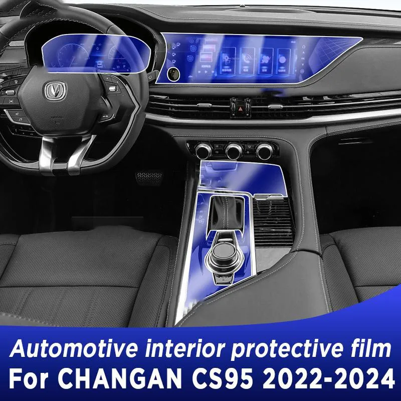 

For CHANGAN CS95 2022-2024 Car Interior Protective Film Center Sonsole Navigation Instrucment Anti-Scratch Repair Sticker TPU