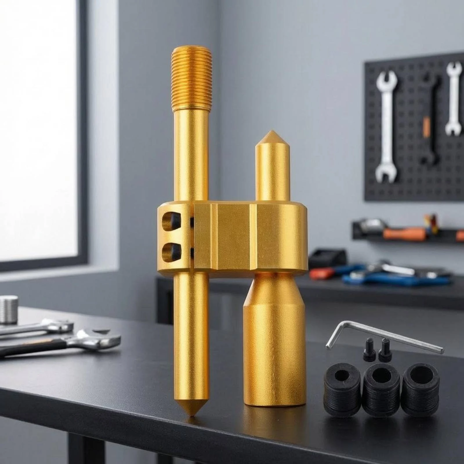 H-Shaped Shifter Extension Rod Clamping Block M18 X 1.5 Gear Knob Adapter Manual Gearbox Shifter Extension Mounting Kit