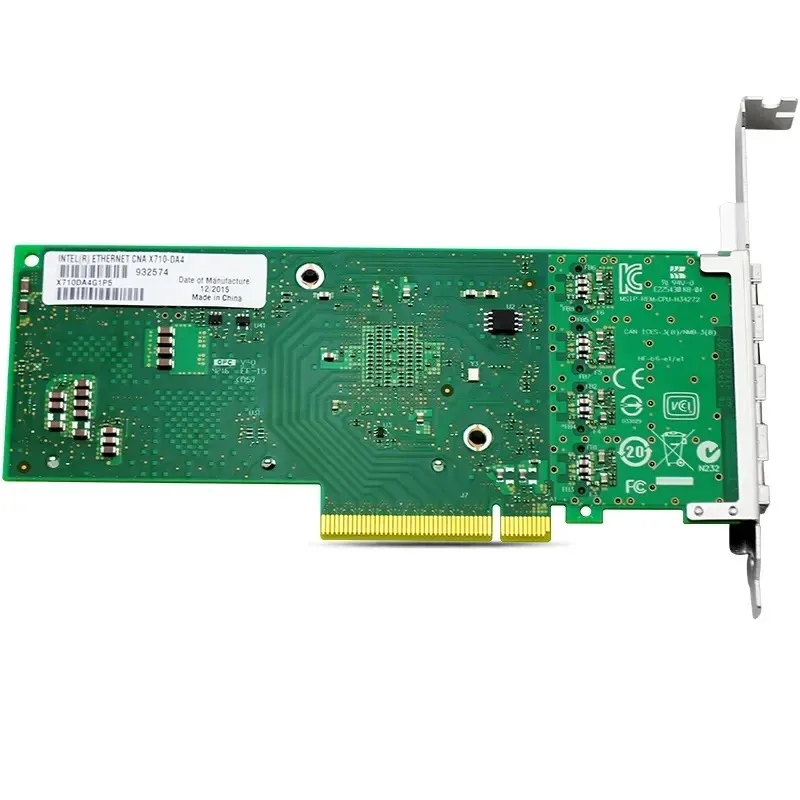 Адаптер SFP+ 4x10 ГБ X710-DA4 Сетевая карта 7XC7A05525 10-гигабитный небольшой сменный адаптер приемопередатчика Form-Factor Адаптер SFP+ 4x10 ГБ X710-DA4 Сетевая карта 7XC7A05525 10-гигабитный небольшой сменный адаптер приемопередатчика Form-Factor
